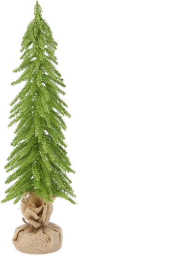 Abeto artificial de 55 cm con iluminación LED y decoraciones