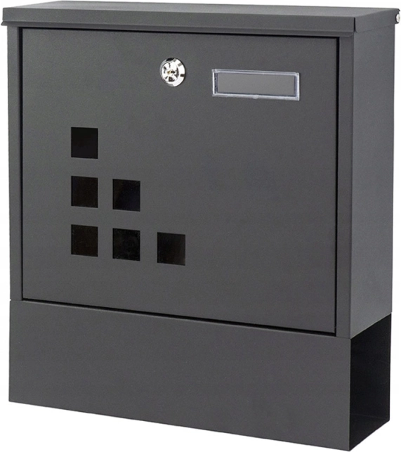 Buzón con soporte para periódicos