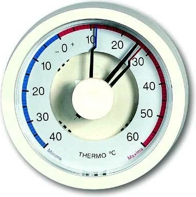 Termómetro bimetálico TFA de máximas y mínimas