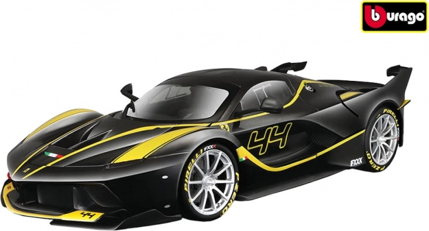 Bburago Ferrari FXX K 1:18 modelo negro RACE+PLAY