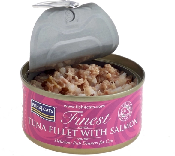 Conserva para gatos Fish4Cats atún con salmón 70 g
