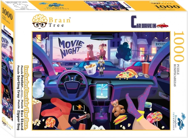 Puzzle Brain Tree En el autocine 1000 piezas