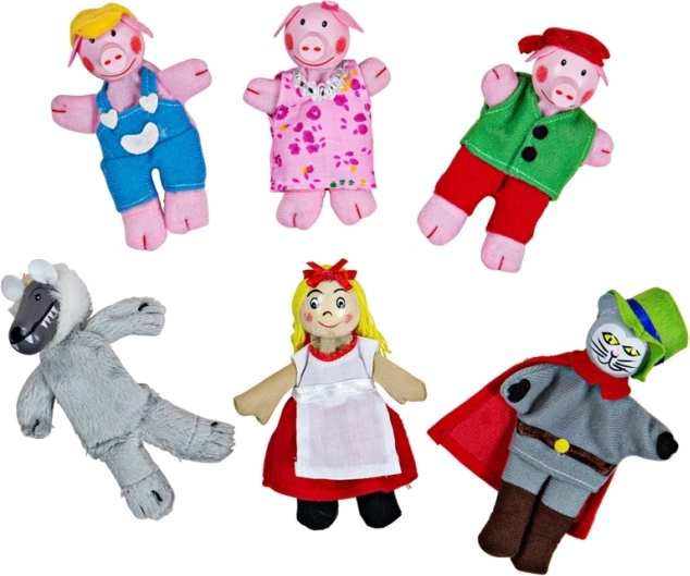 Títeres de dedo de personajes de cuento Bigjigs Toys
