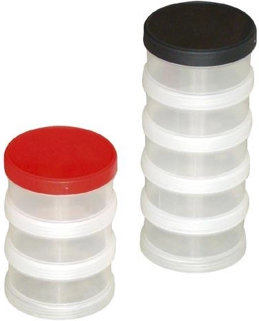 Organizador redondo de rosca, 5 piezas
