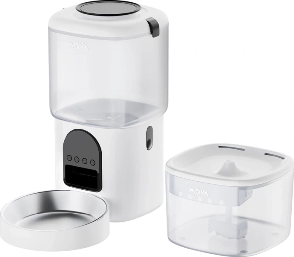 MOVA DuoCare: kit de comedero automático y fuente de agua para mascotas