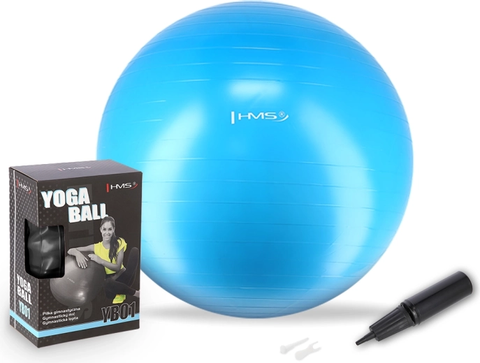 Balón de gimnasia 75 cm azul HMS