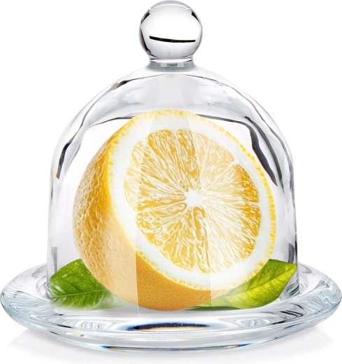 Recipiente de vidrio para limón con campana 9,5 × 9,5 cm Vilde