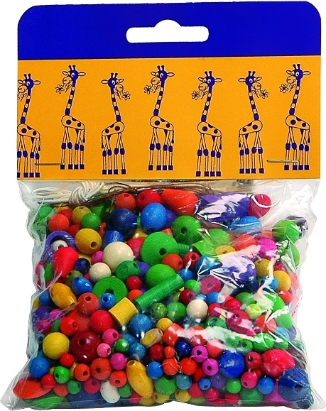 Detoa mix de cuentas de madera de colores 70 g