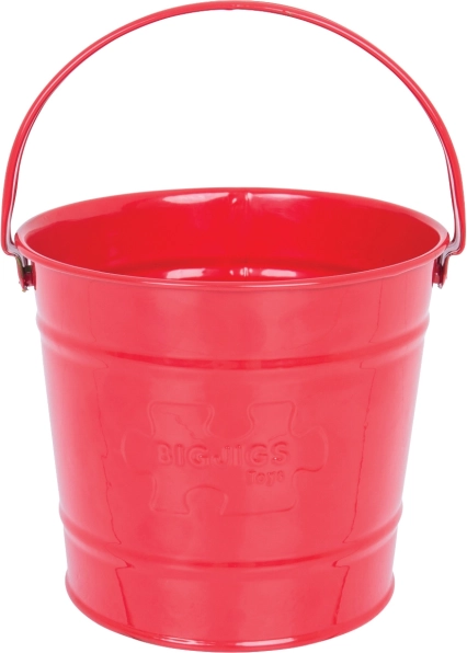 Cubo metálico infantil Bigjigs Toys – rojo