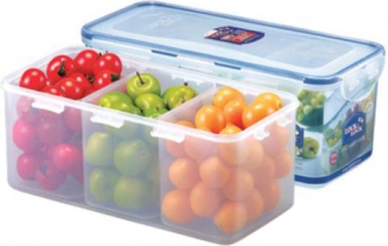 Recipiente para alimentos con 3 compartimentos 3,4 l LOCK