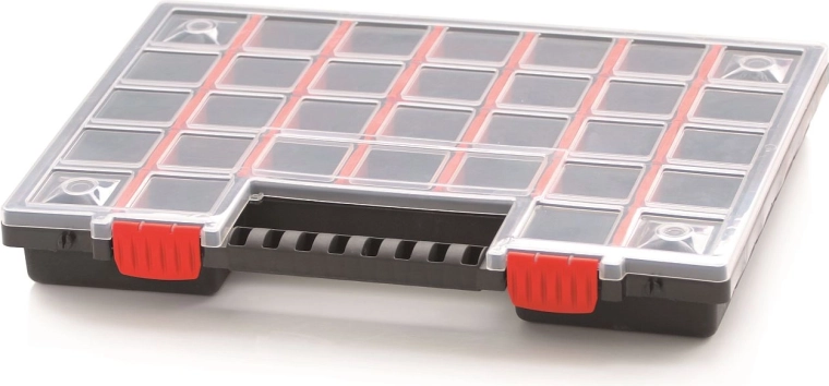 Organizador de plástico con 32 compartimentos ajustables