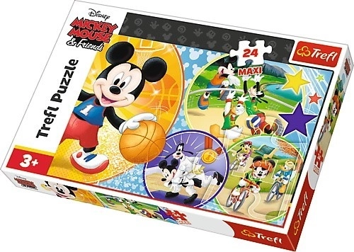 Puzzle maxi de 24 piezas – MICKEY MOUSE: hora de hacer deporte