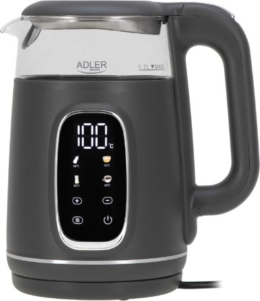 Hervidor eléctrico Adler con regulación de temperatura de 1,7 l