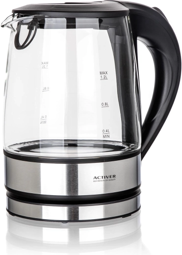 Hervidor eléctrico MADDIE de vidrio 1,2 l