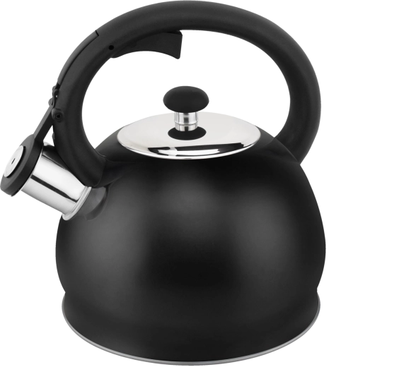 Tetera de acero inoxidable 1,8 l en negro mate