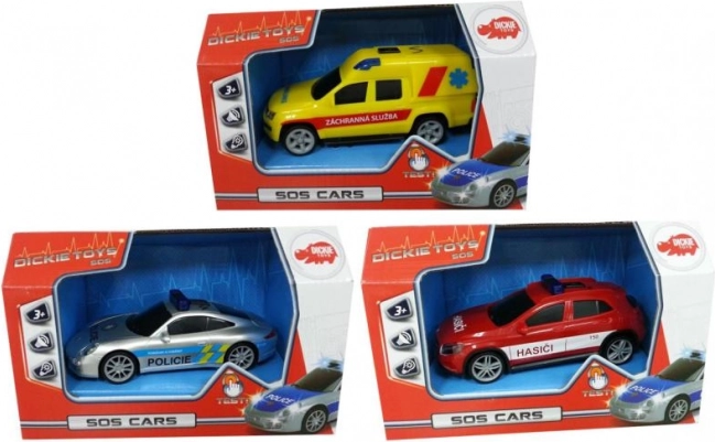 Coche SOS con efectos de luz y sonido - versión checa