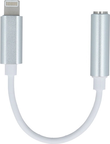 Adaptador Setty Lightning a jack de audio de 3,5 mm, blanco