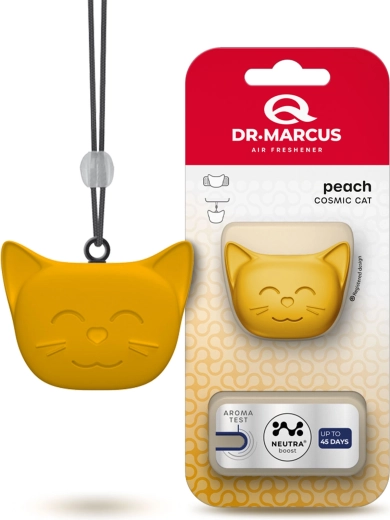 Dr. Marcus Cosmic Cat ambientador para coche Melocotón