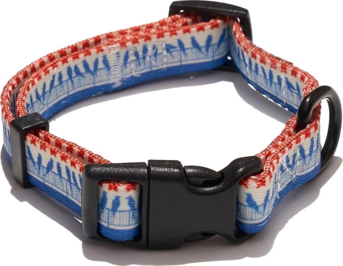 Collar Explorer Dog con motivo de pájaros, talla S (24–36 cm, ancho 1,5 cm)