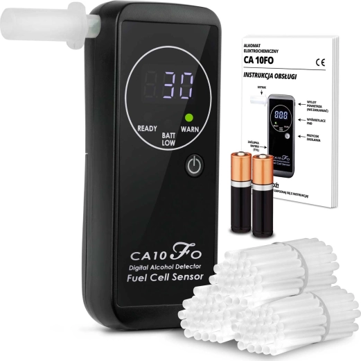 Alcoscent CA-10FO alcoholímetro electroquímico con boquillas