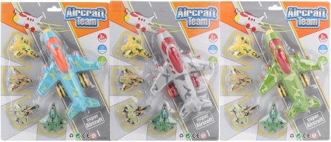 Set de aviones de plástico de inercia para niños