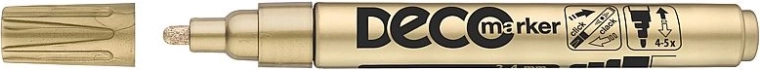 Rotulador ICO Deco dorado 2–4 mm