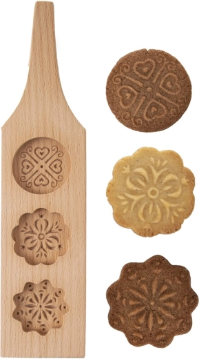 Molde de madera con impresión círculo variante 3
