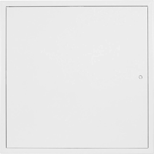 Puerta de registro 500 × 500 mm blanca, chapa de acero