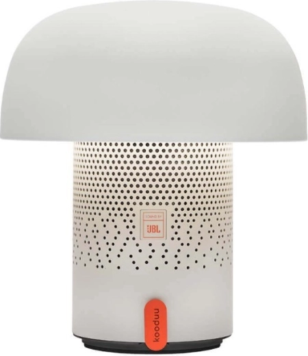 Kooduu Sensa Play lámpara LED portátil con altavoz, blanca - 1 unidad