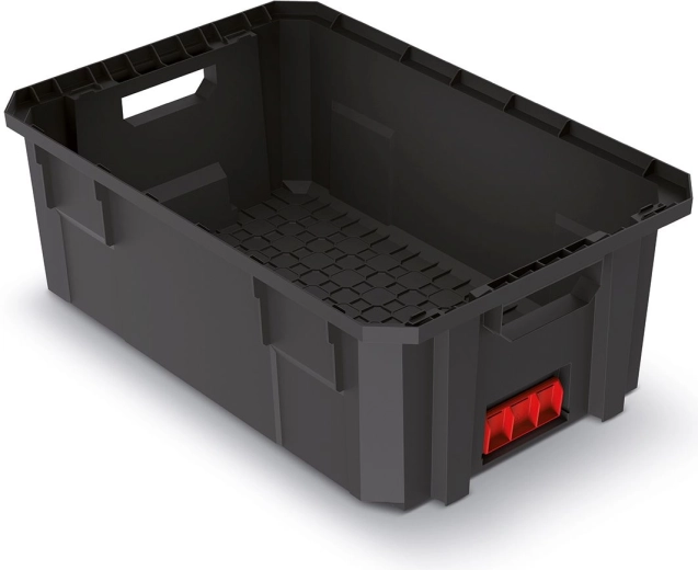 Caja de transporte modular X-Block Pro, 544 × 362 × 200 mm, negra