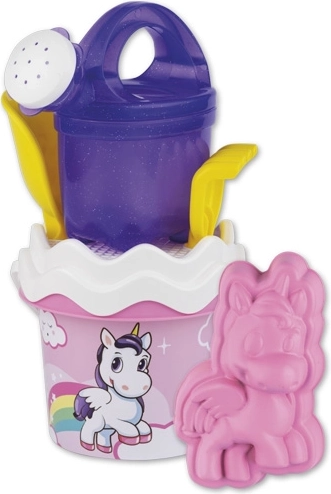 Androni set de arena unicornio con regadera – pequeño, 6 piezas