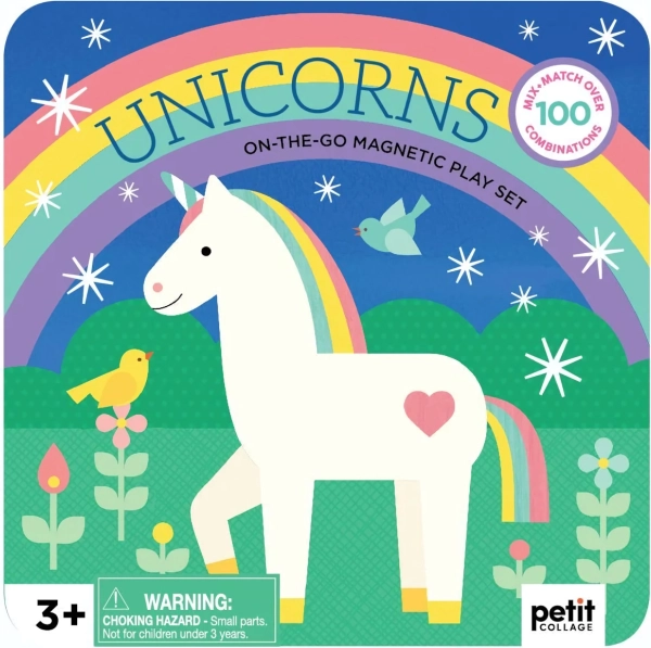 Set de juego magnético de unicornios Petit Collage