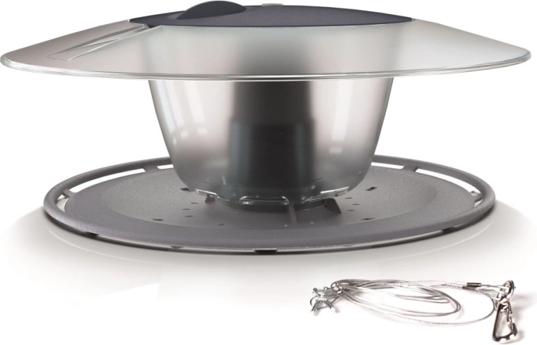 Comedero para pájaros Birdyfeed Round gris piedra