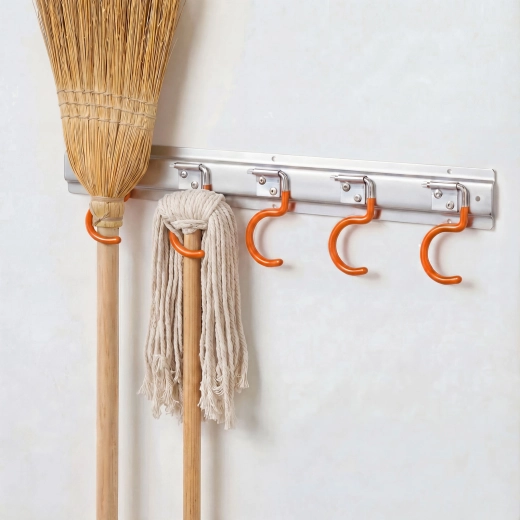 Soporte de pared universal para herramientas con cinco ganchos