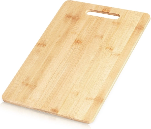 Tabla de cortar de bambú con asa 35,5 × 25,5 cm