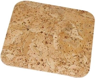 Posavasos cuadrados de corcho 10 cm (6 uds.)