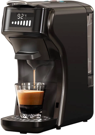 Cafetera de cápsulas Hibrew 5 en 1, negra