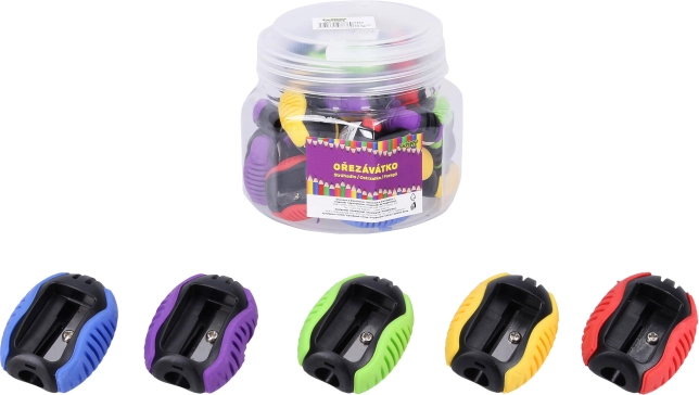 Sacapuntas de un solo orificio 3,3 × 2 × 4 cm, surtido de colores