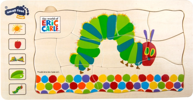 Puzzle de madera en capas Small Foot La oruga muy hambrienta