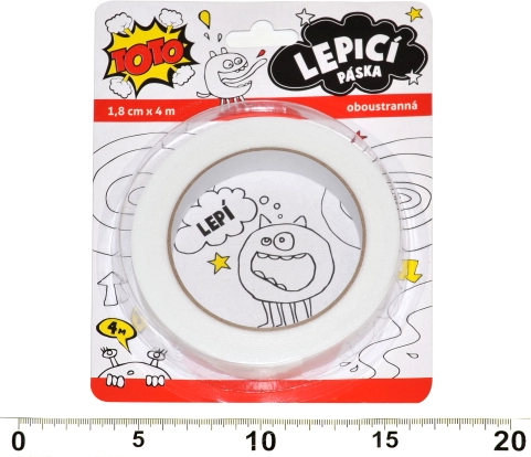 Cinta adhesiva de doble cara 18 mm x 4 m