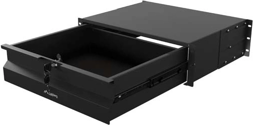 Lanberg cajón para rack 19" 3U 360 mm negro