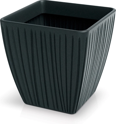 Maceta Fero Square 40 cm gris oscuro