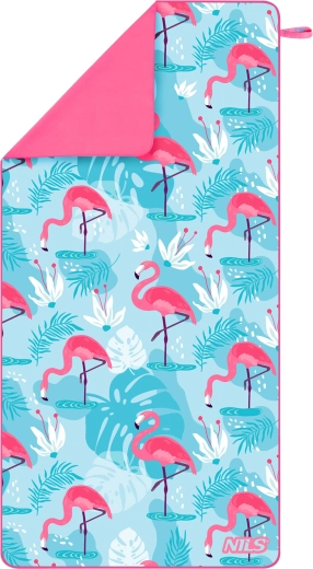 Toalla de microfibra de secado rápido NILS Camp flamencos 160 × 80 cm
