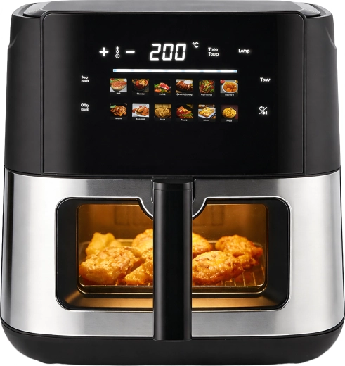 Freidora de aire (air fryer) 8 l 1700 w con 12 programas