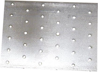 Placa de unión 100 × 200 mm, acero 2,0 mm