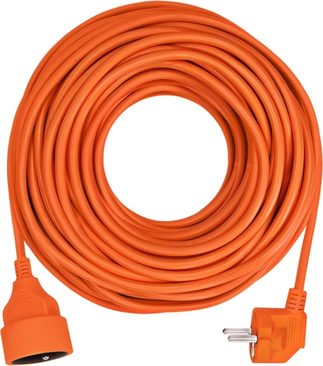 Cable alargador Solight con acoplamiento, 1 toma, 30 m, naranja