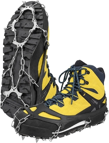 Fundas antideslizantes para zapatos Trizand XL 44–47 con púas y estuche