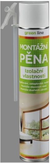 Espuma de montaje 750 ml con tubo GREEN LINE