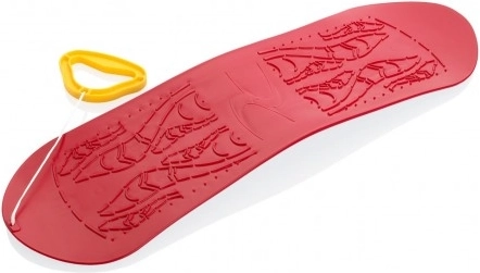 Snowboard infantil de plástico 70 cm rojo