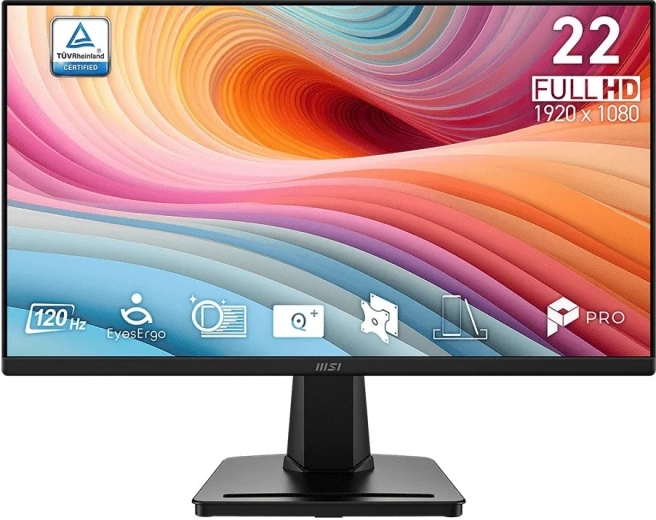 Monitor MSI PRO MP225 E12VL 21,45" FHD 120 Hz negro